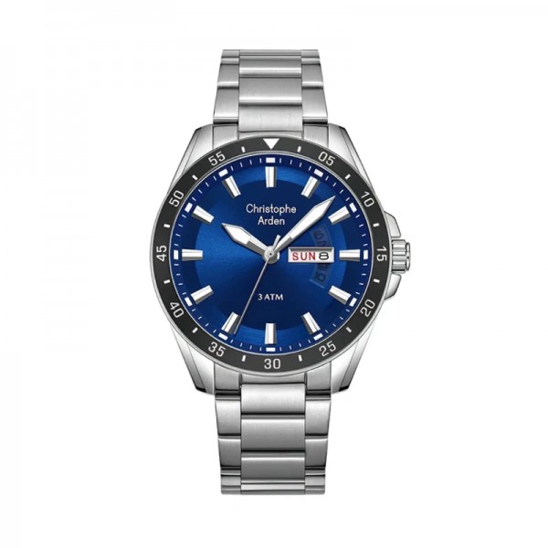Christophe Arden CA 3009 Silver Blue Steel Man MEFSSBU